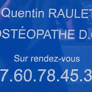 Quentin RAULET Issé, Ostéopathe